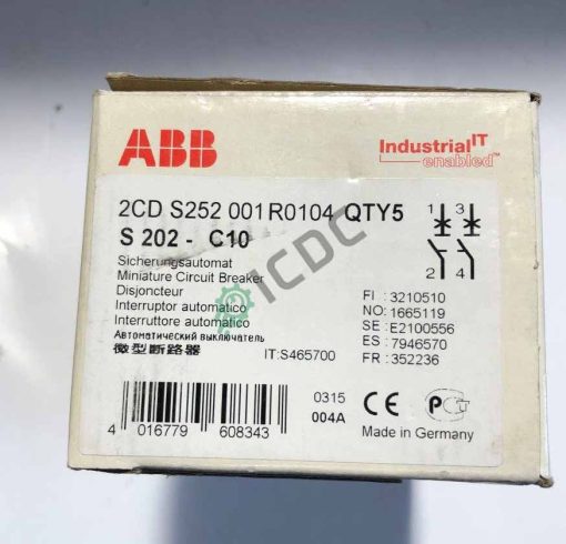 ABB S 202 C10 - 2CD S252 001 R0104 | In Stock in ICDC!